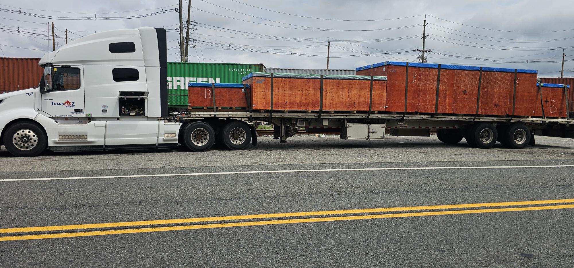 Large Transformer Project: Port of New Jersey to Ontario, Canada — load 1